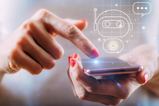 Chatbot offers automated customer support.